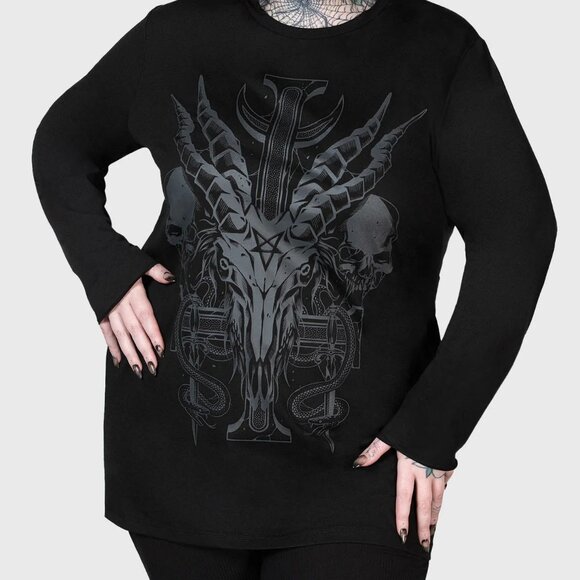 Killstar Tops - KILLSTAR Infernal Ashes Long Sleeve Top